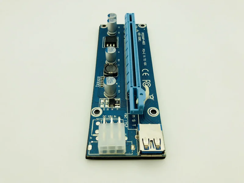 Мини PCIe PCI-E PCI Express Riser Card для PCIE удлинитель 16X SATA для 6Pin IDE Molex кабель питания для BTC ETH Litecoin Miner