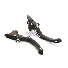 Черный контраст с Регулируемый клатч+ тормозной рычаг для Harley Touring Roadking flhr 14-16