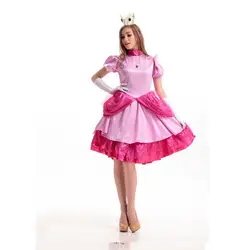 Moonight Хэллоуин снег костюм феи, Белоснежка длинное платье, розовый Queen платье
