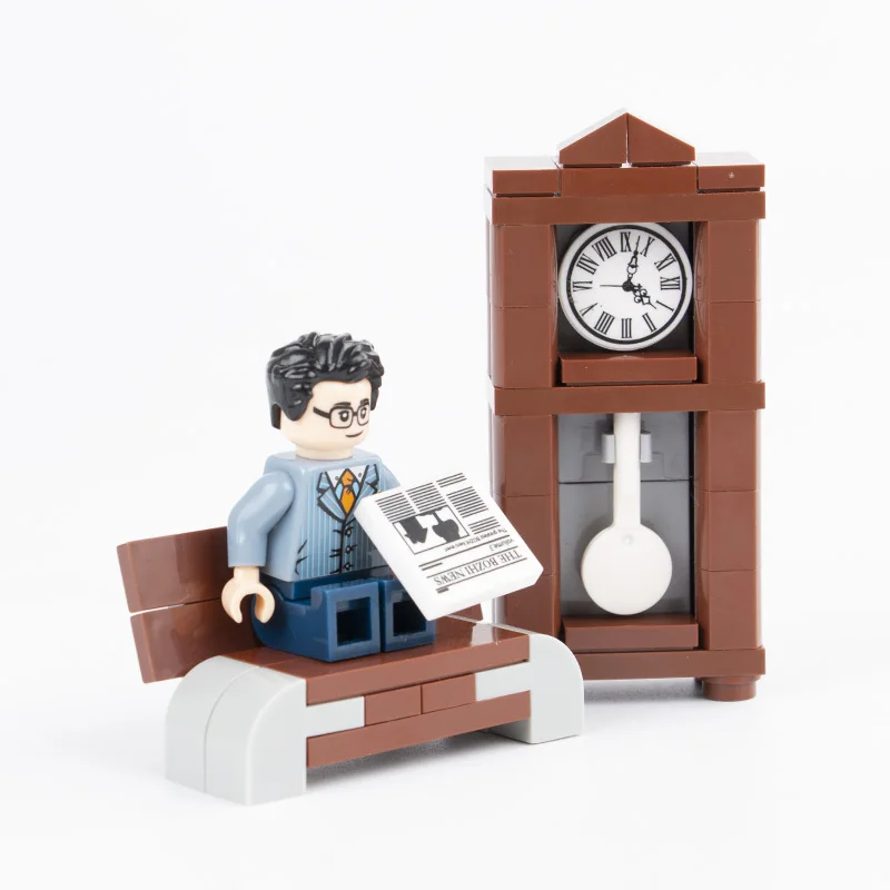 

10Sets/lot Vintage Furniture Clock Buliding Blocks MOC City Accessories Bricks Room Decoration DIY Toys for friends Gifts D071