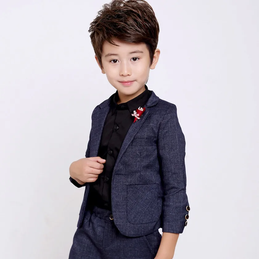 

New Arrival 2018 Fashion Blazers+Pants Boy Suits Children Formal Party Suits 2pcs Boys Clothings Sets for Weddings Green S83914A