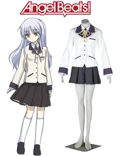 Envío Libre Angel Beats! ángel Tachibana Kanade School Girl Uniforme de Cosplay del Anime