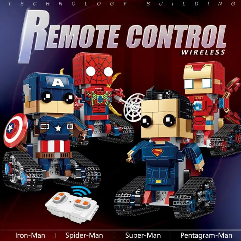 

Building Blocks Movable super hero Robot Model sports DIY Set Remote Control Robot power function Model Bricks New Kids Gift