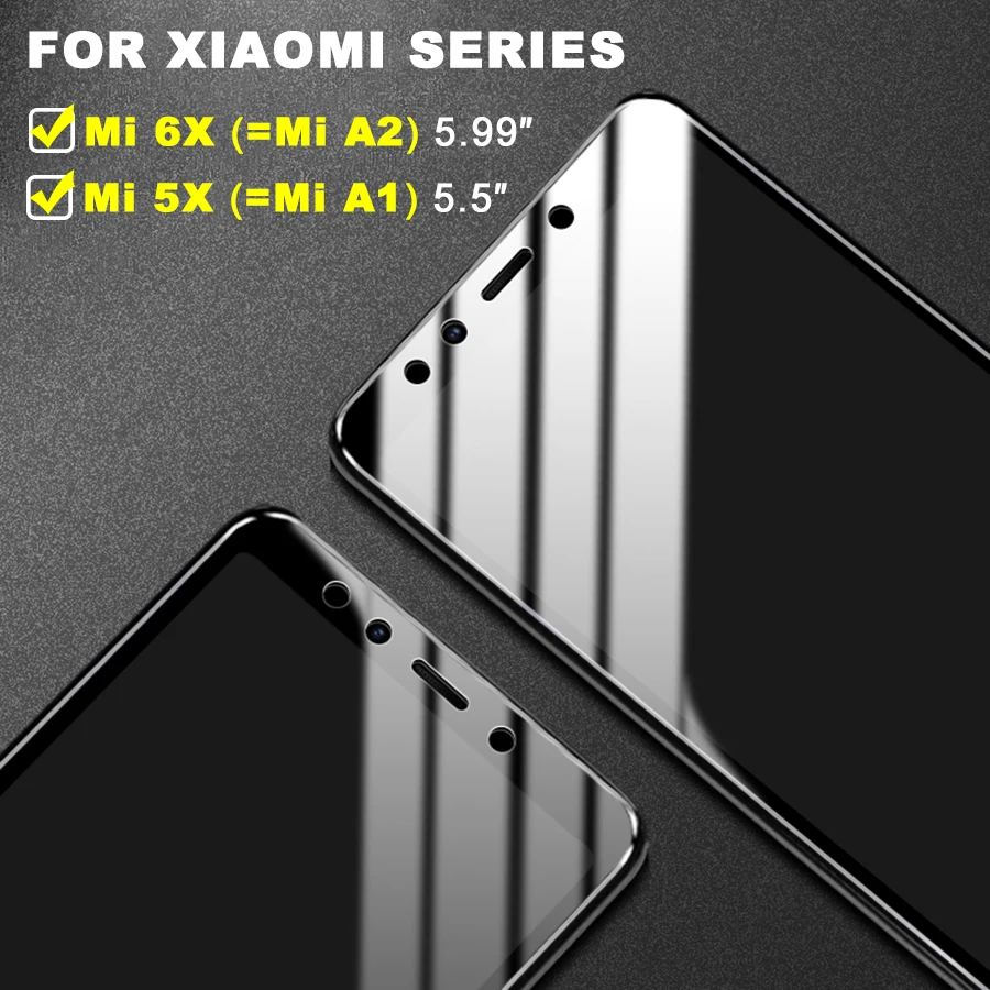 Защитное стекло для Xiaomi Mi 6X A2 Xiomi A1 на Ksiomi закаленное 5X Mia1 Mia2 6 X защитная пленка