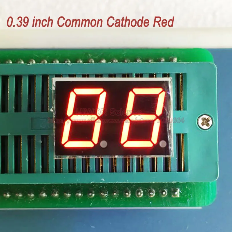 10 шт./лот) 10 контактов 3921AR 0,39 дюйма 2 цифры биты 7 сегментный красный светодиодный дисплей общий катод цифровой дисплей