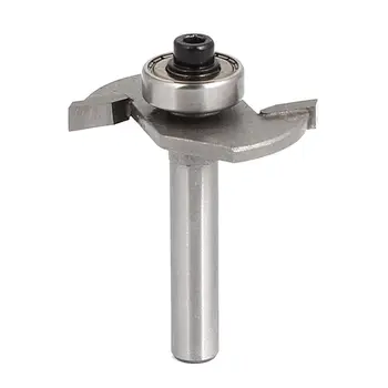 

1/4 Inch Shank 1/8 Inch Cut Depth 2 Flute Bearing T Slot Router Bit