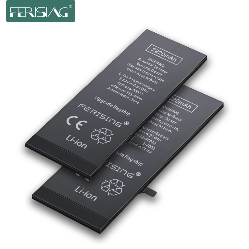 

2200mAh/3500mAh Battery For iPhone 6 6Plus 4S FERISING high Capacity Phone Polymer Internal bateria Replacement Batteries 6 Plus