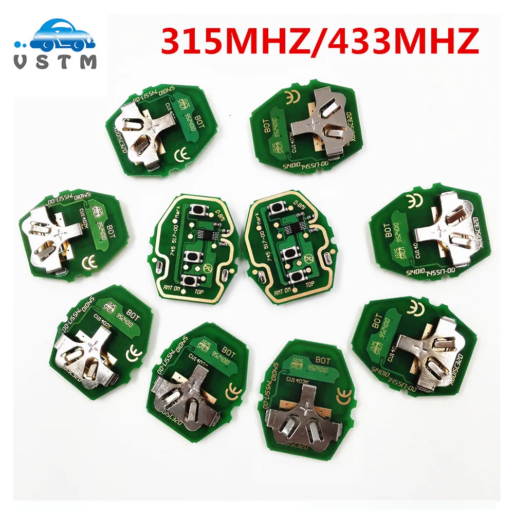 

NEW 3pcs/lot New Keyless Entry EWS Remote Control Circuit Board 3 Button 315MHZ/433 for BMW E46 Free Shipping