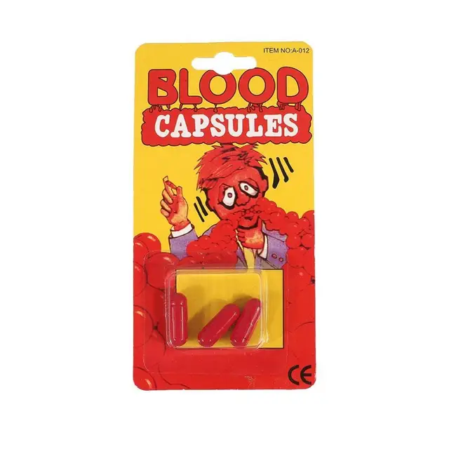 Halloween Fake Blood Capsules Antistress Jokes April Fool Prank Toys