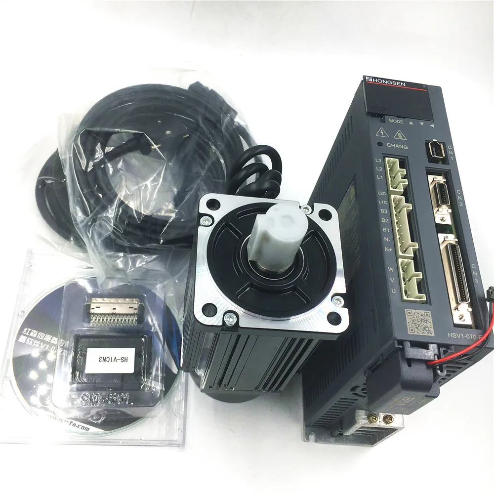 400W 3000rpm Servo Motor Driver Kit 80mm 0.4KW 1.27Nm Three 3 Phase AC 220V CNC Servo Drive Motor 3m Encoder cable& Power Cable 400W 3000rpm Servo Motor Driver Kit 80mm 0.4KW 1.27Nm Three 3 Phase AC 220V CNC Servo Drive Motor 3m Encoder cable& Power Cable