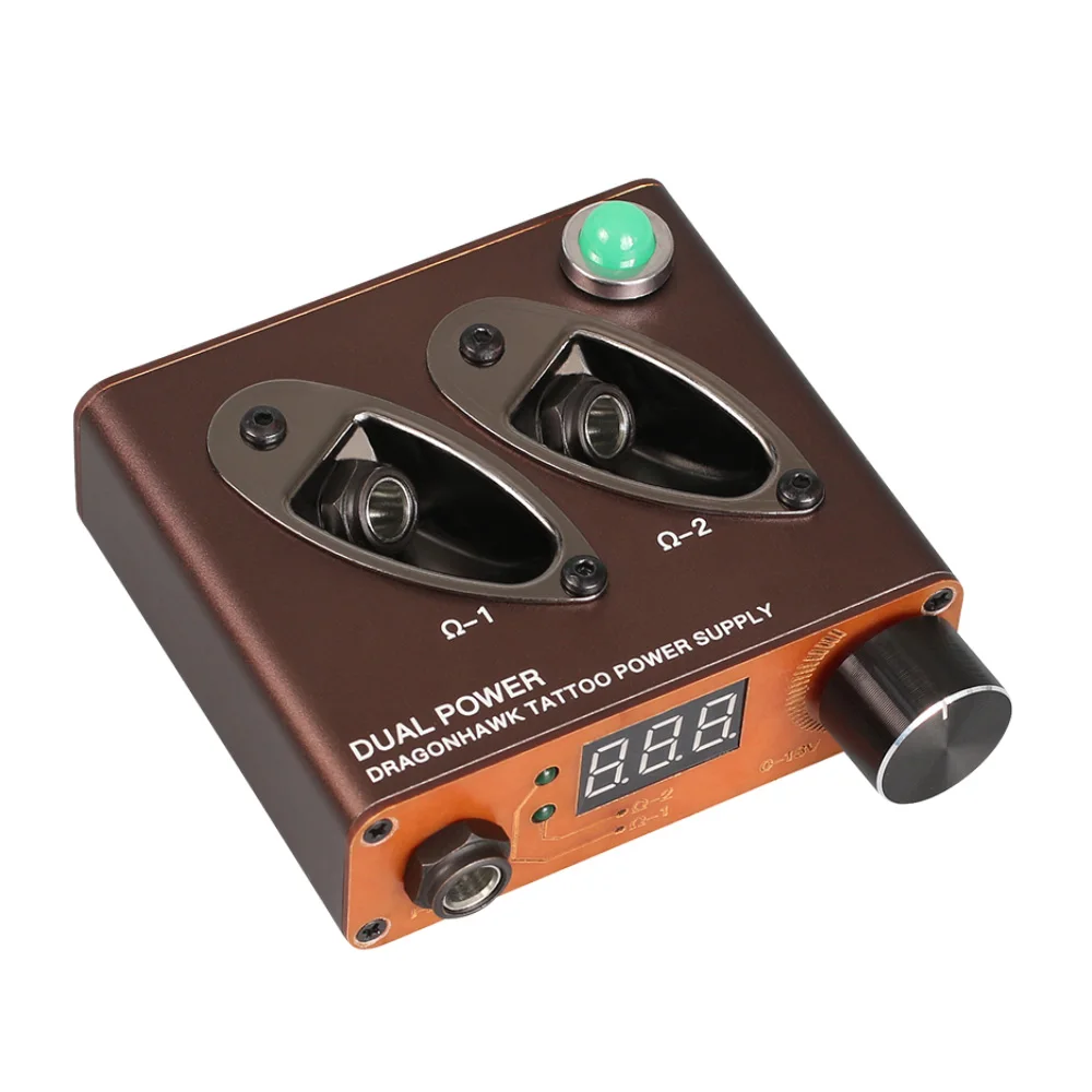 

New Dual Cord Power Box Tattoo Mini Power Supply Tattoo Makeup Machine Accessoires