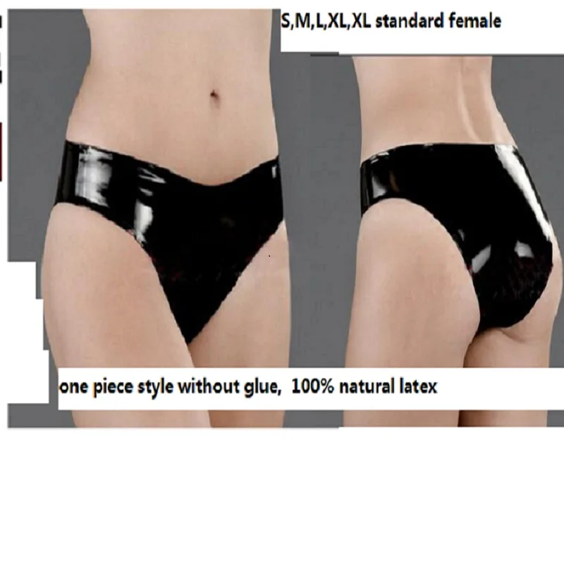 

Latex shorts T sexy G-strings underpants natural fetish female sexy High waist