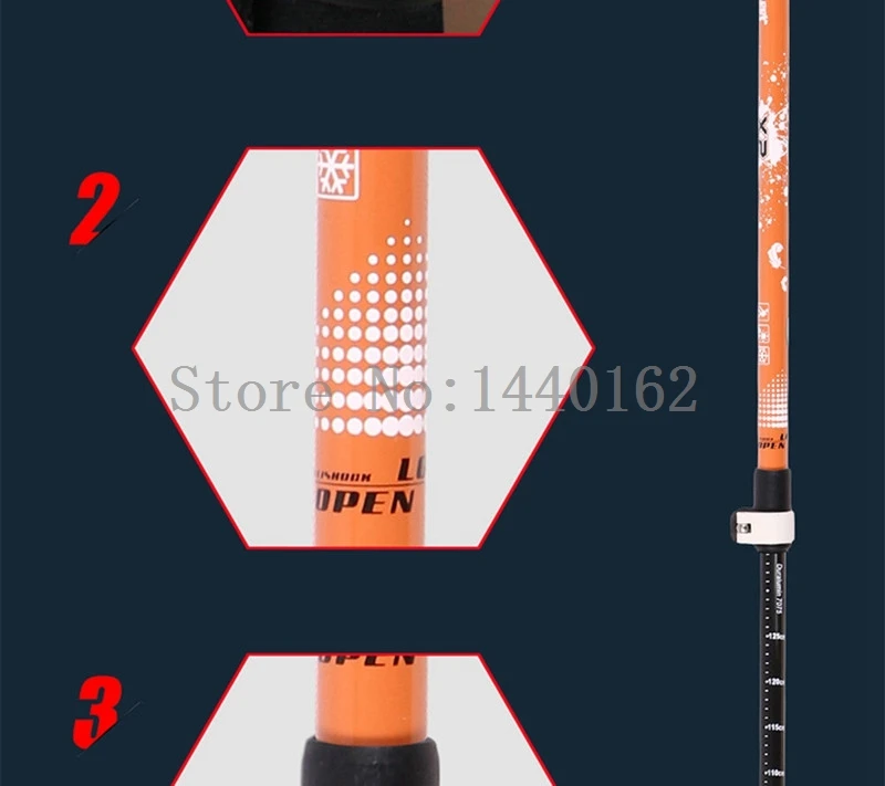 TP004  7075 Aluminum alloy trekking poles Telescopic nordic walking (22)