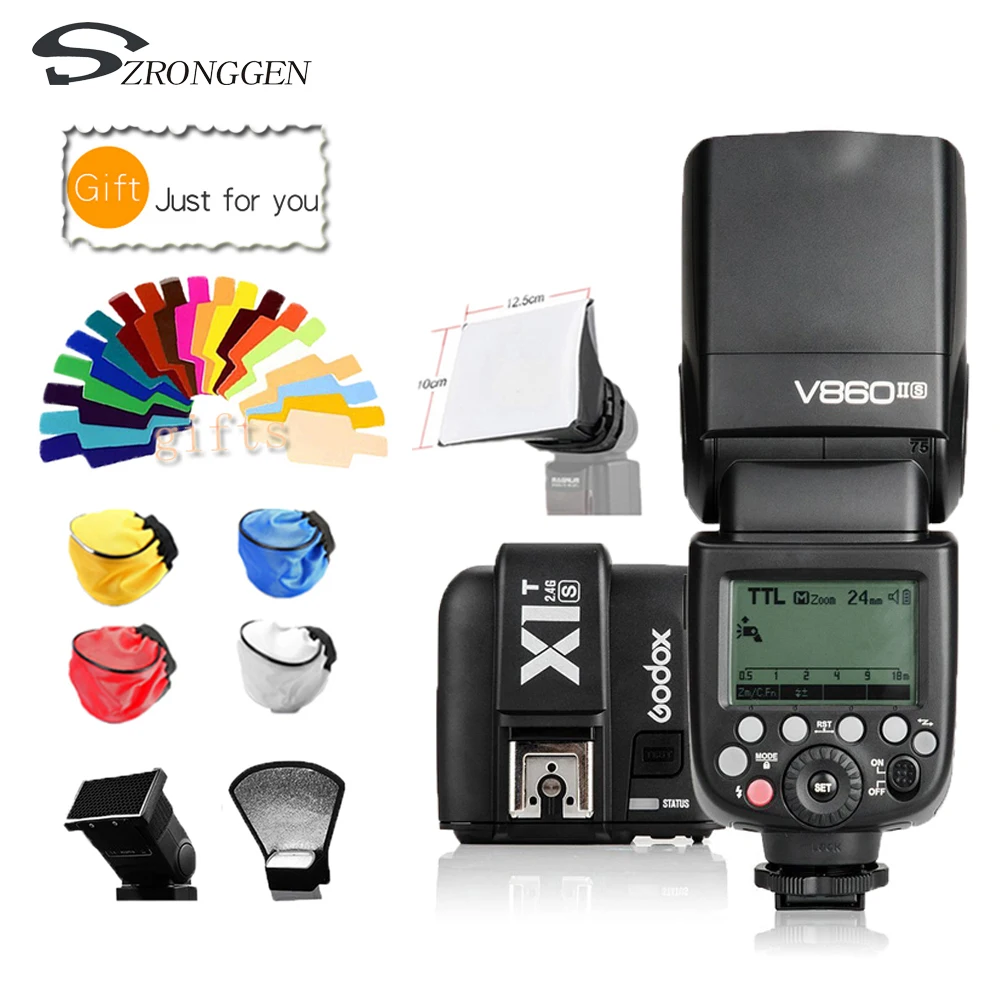 Литий-ионный аккумулятор Godox V860II 2017 для быстрой вспышки Sony A7 A7S A7R II A6000 A6300 V860II-S |