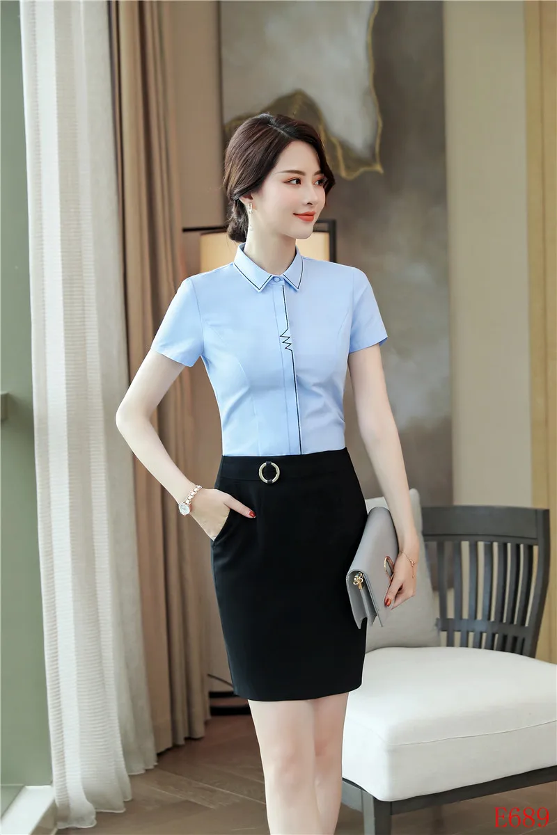 long skirt with formal shirt