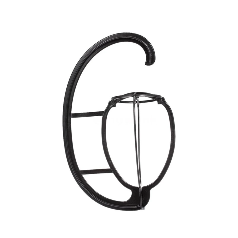 buy Wig Hanger Hat Stand Detachable Black Plastic DIY Home Hanging Show