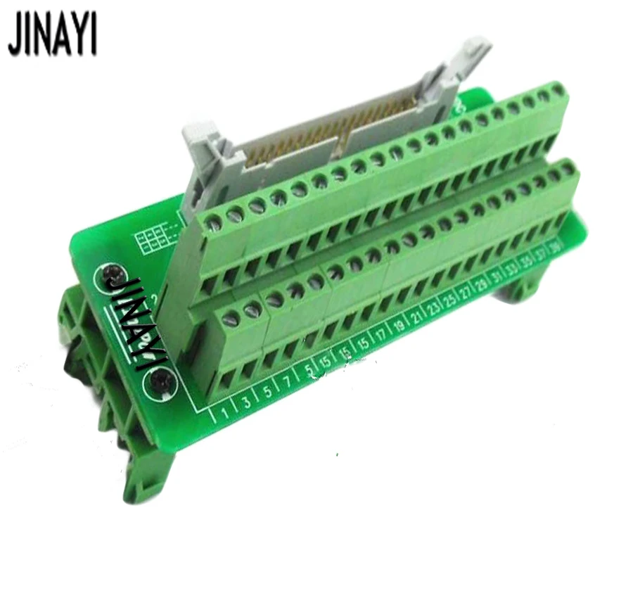 IDC40P IDC 40 Pin мужской клеммный блок Breakout PLC релейные терминалы DIN Rail монтажный адаптер разъем