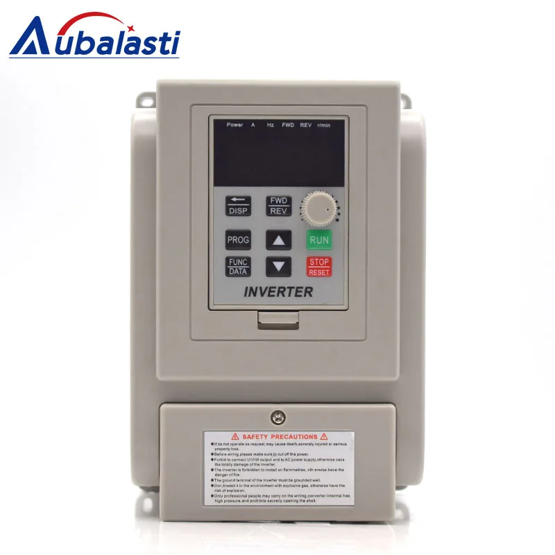 Aubalasti инвертор 1.5KW 2.2KW 220V преобразователь частоты 8A 12A 3HP AT1 3P Выход 400 Hz для станка с