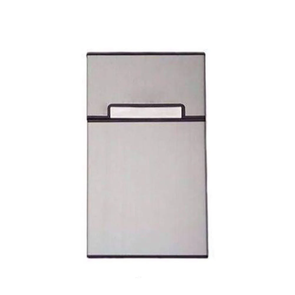 

Portable Woman Ladies Cigarettes Case Holder Aluminum Alloy Pocket Smoking Box Gift -Drop