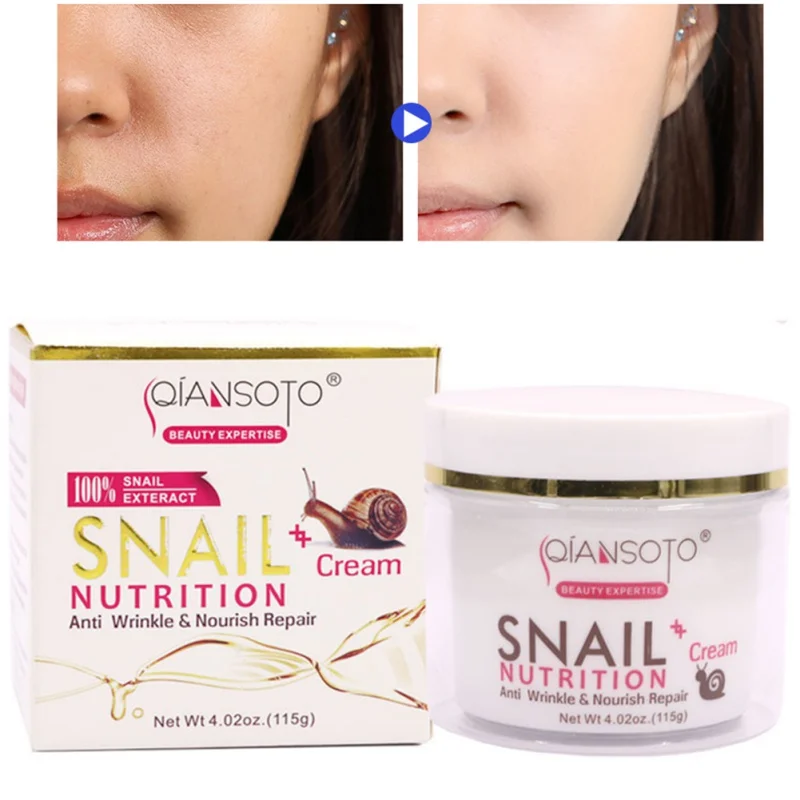 

115g Snail Face Cream Anti Aging Anti Wrinkle Day Cream Night Cream, for Moisturizer Dry Skin Repair Fine Lines Snail Face Cream