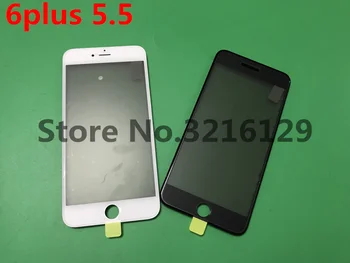 

50pcs Cold Press Replacement LCD Front Touch Screen Glass Outer Lens with frame OCA+Polarized film for iphone 6 plus 5.5inch