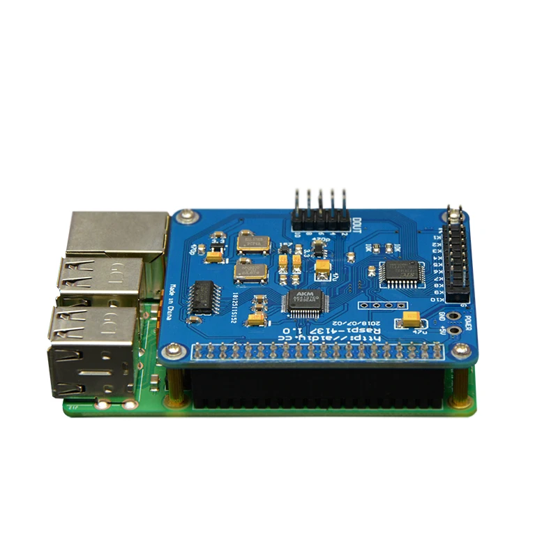 AK4137 Raspberry Pi IIS DAC декодер плата цифровой плеер сетевой плеер Поддержка ies 32 бит 384K DSD256 для Raspberry Pi 2B 3B 3B