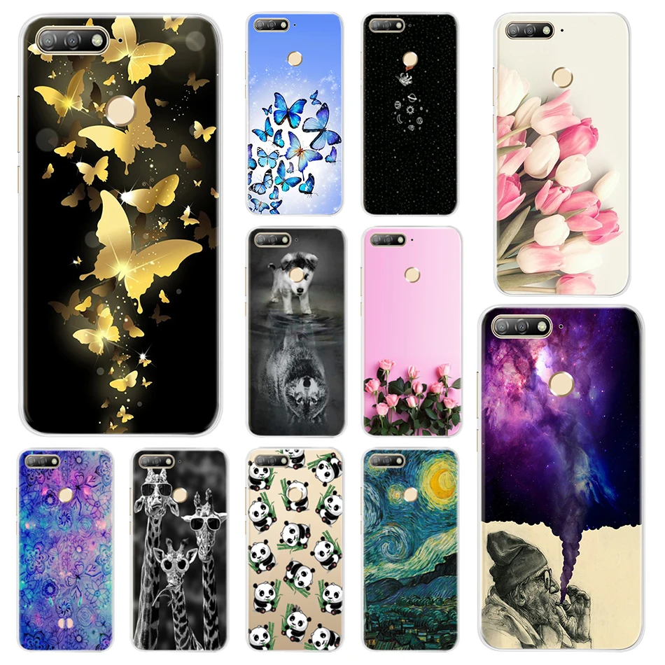

Soft TPU Case For Huawei Honor 7 C 7C Soft Silicone Case Honor 7C Pro Back Cover Phone Cases For huawei Honor 7C AUM-L41 Russia