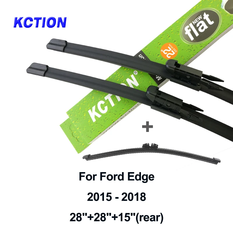 Windshield front wiper blade windscreen rear wiper car accessories for Ford Edge year from 2007 to Fit Hook/Pinch tab Arms - Цвет: front-rear