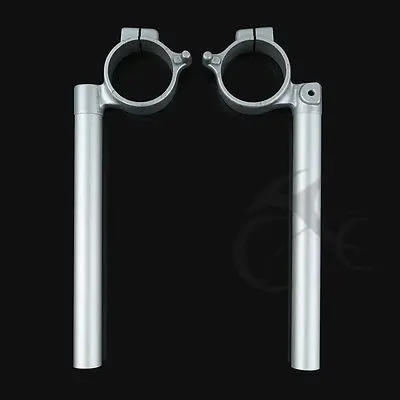 

NEW Handle Bar Clip On for Suzuki 2006-2010 GSXR 600 750 07 08 09 10 Silver