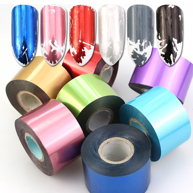 Discover the Magic of 1 Roll Matte Foil 12 Type Holographic Nail Art Stickers