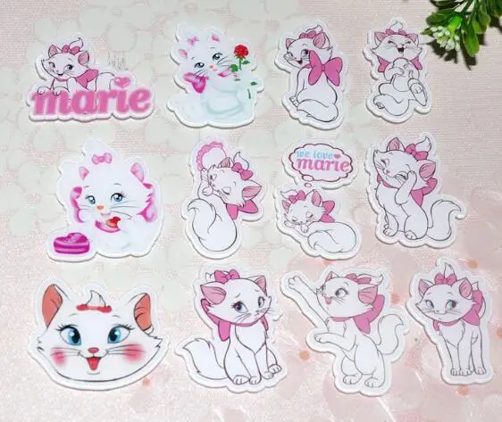 

10 PCS Mix Marie Cat Duck Badges for Backpack Acrylic Badges Clothes Icons on Backpack Pin Brooch Decoration X-42