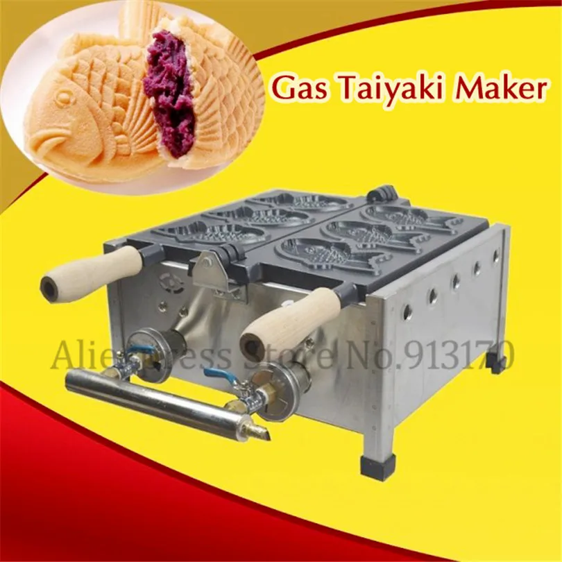 Антипригарная газовая рыба тайяки вафельная машина из нержавеющей стали 123 (23)