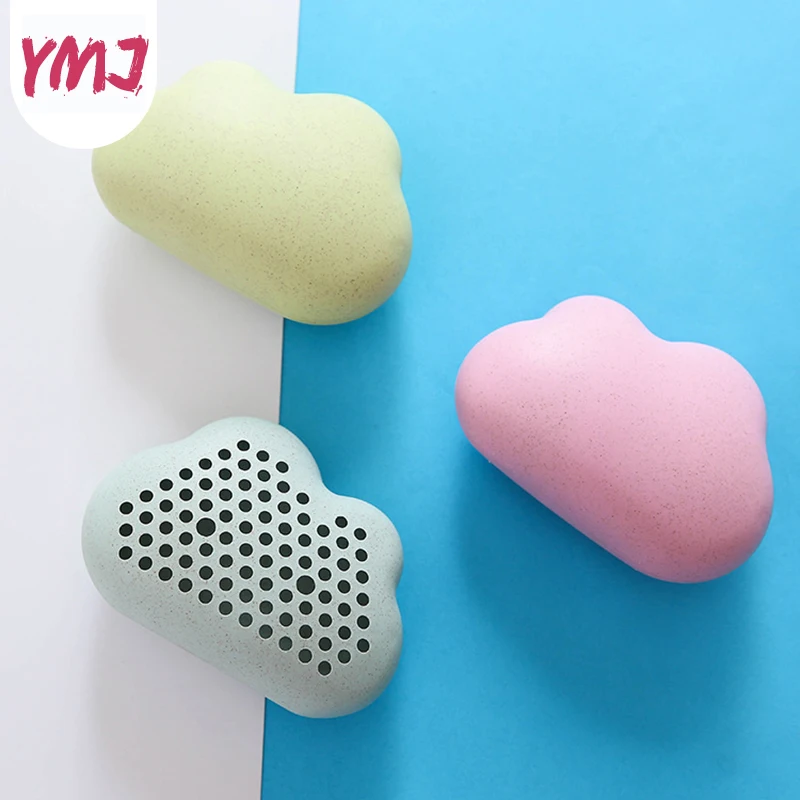 

1PC Cloud Shape Wheat Straw Refrigerator Deodorant with Suction Cup In Addition To Odor Activated Carbon Box Bamboo Charcoal Bag