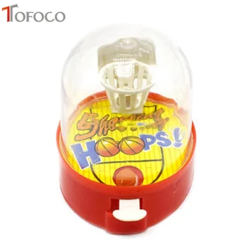 

TOFOCO 2pcs New Mini Finger Shooting Basketball Toy Resolving Anxiety Anti Stress Toy For Kids Funny Ejection Game Sports Toys