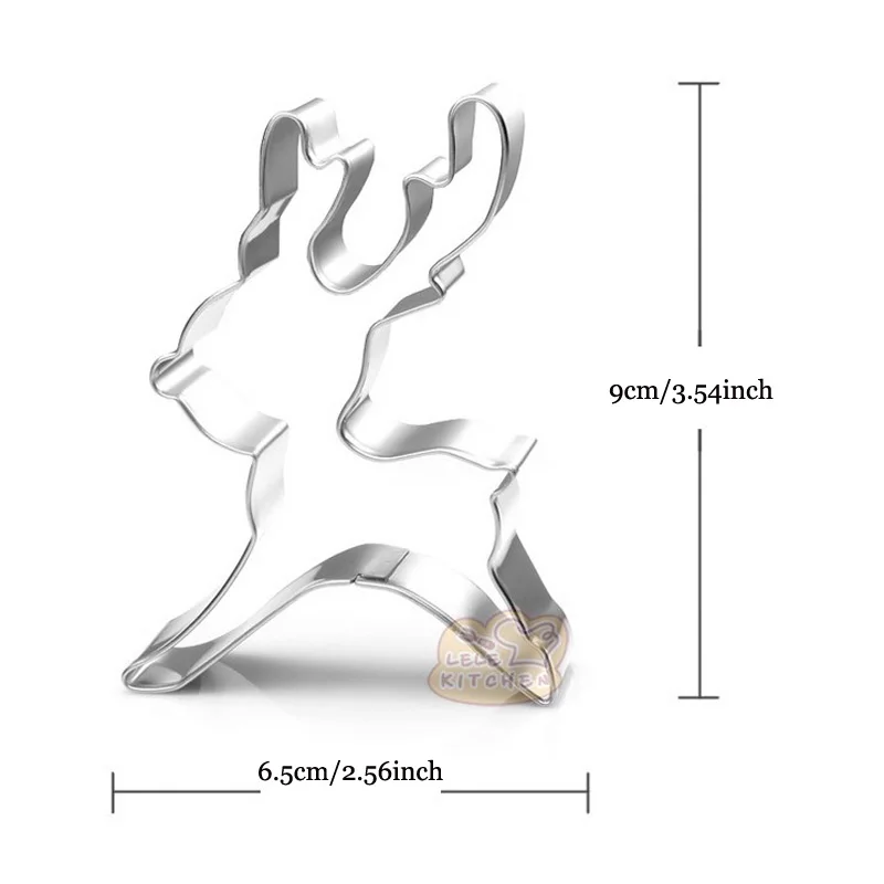 1pcs patisserie reposteria gateau Christmas Reindeer Mold Metal Sugarcraft Cookie Cutter Fondant Cake Decor Biscuit Pastry Mould cookie cutter baking mold cookie mould fondant cutter baking decorating tools
