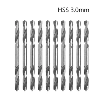 

10Pcs/Set 3mm HSS Double Ended Spiral Torsion Drill Tools Drills