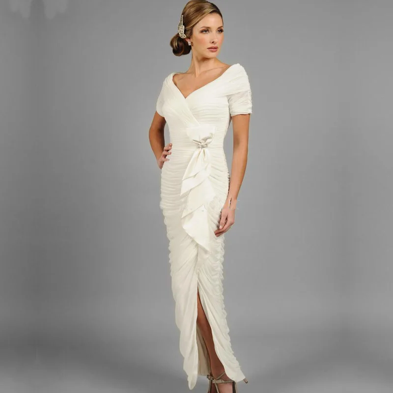 mother of the bride in white
