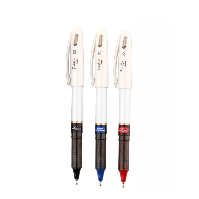 LifeMaster Pentel Energy Gel Tradio игольчатая гелевая ручка 0,5 мм модный дизайн быстросохнущая офисная ручка BLN115 - Цвет: 3pcs White Body