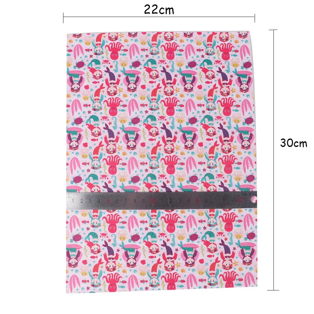 Printed Mermaid Tiger Textile