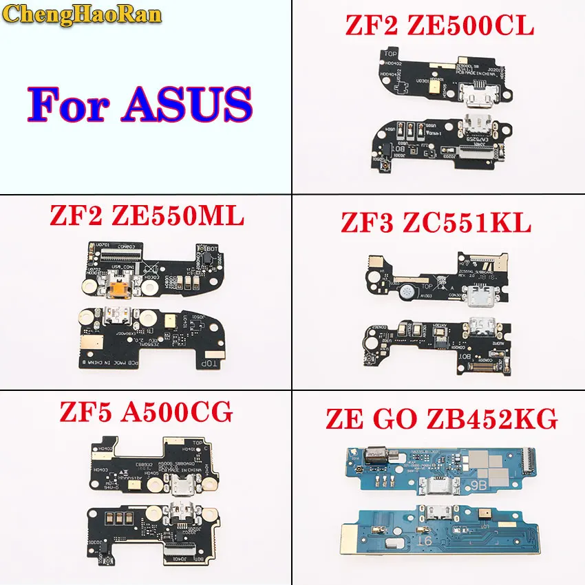 ChengHaoRan для ASUS ZenFone 2 ZE500CL/KL ZE550ML ZF 3 ZC551KL ZF5 A500G GO Micro USB зарядный порт гибкий кабель док