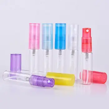 

4ML Trial Pack Glass Perfume Bottle With Plastic Spray&Empty Portable Cosmetic Tube For Sample DHL