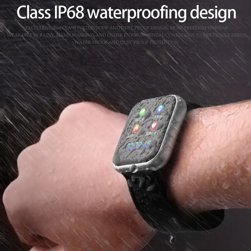 Умный водонепроницаемый спортивный фитнес-браслет IP68 для измерения артериального давления VS SN60 Z40 часы+ ремень P70