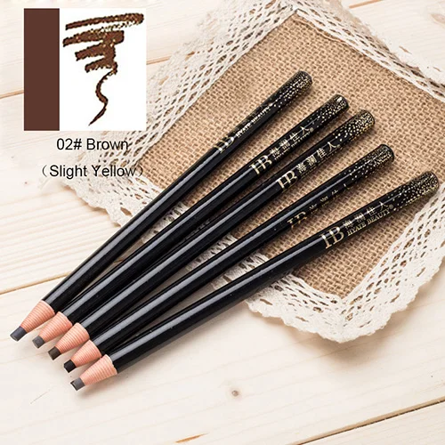 Праймер Водостойкий карандаш для бровей слеза бумажная ручка гель для бровей консилер крем макияж инструмент черный и кофейный - Цвет: 02 Brown