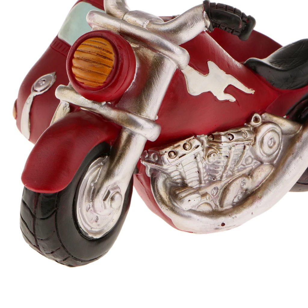 Retro MOTORCYCLE Resin Cacti Succulent Plant Flower Bed Home Garden Planter