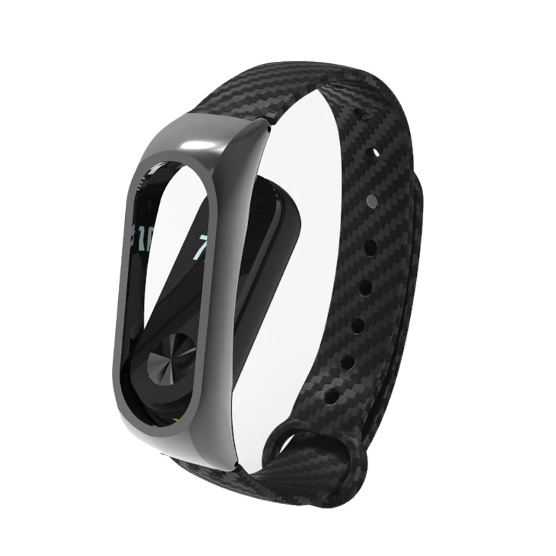 Ремешок Mi Band 2 из углеродного волокна Цветной силиконовый браслет для Xiaomi band