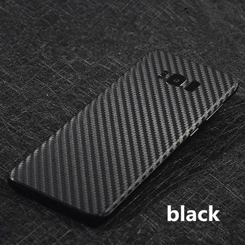NOTOW Мода 3D углеродное волокно задняя паста защитная пленка наклейка для samsung Galaxy s8/S8plus/s9/s9plus/Note8/Note 9 - Цвет: Черный