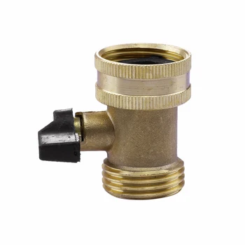 

3/4 Thread Brass Garden Hose Connector Shut-Off Valve For Gilmour 03V Part Garden Irrigation Accessory USA single-way ball valve