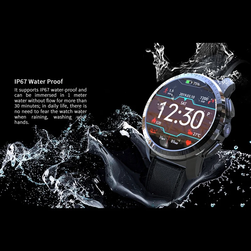 Kospet Optimus 2Gb 16Gb 8.0Mp 800Mah Ip67 водонепроницаемые двойные системы 4G умные часы мужские 1,39 дюймов 454x454 Android7.1.1 Smartwatch