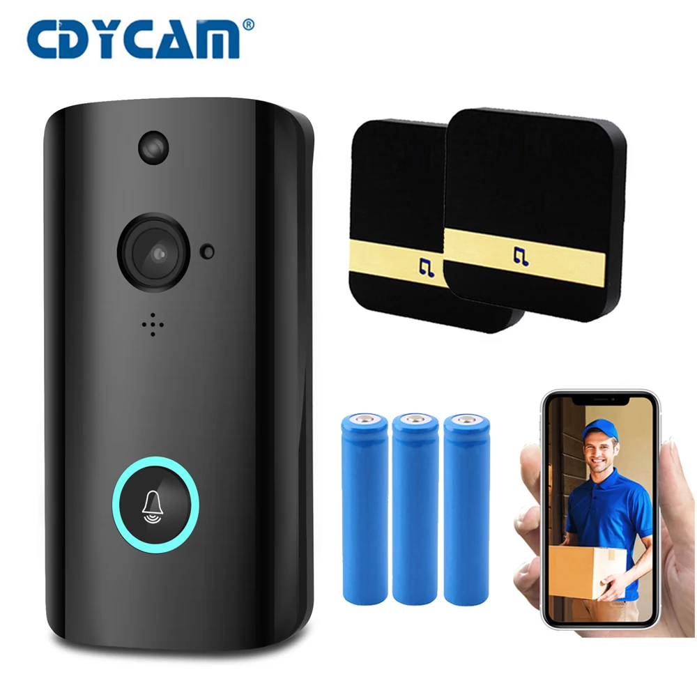 

High quality Video Intercom Doorbell WiFi Audio Doorbell With Camera 720P Peephole and Night Vision Smart Wifi Video Doorbell