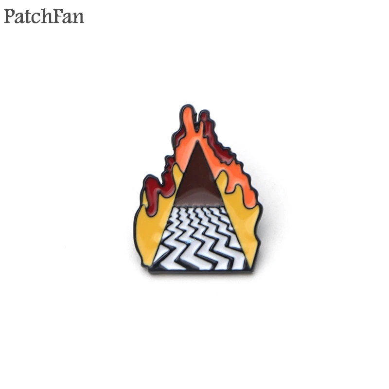 

A0671 Patchfan Twin Peaks Zinc pride pins para backpack clothes metal medal badges brooches for bag shirt hat shoe insignia